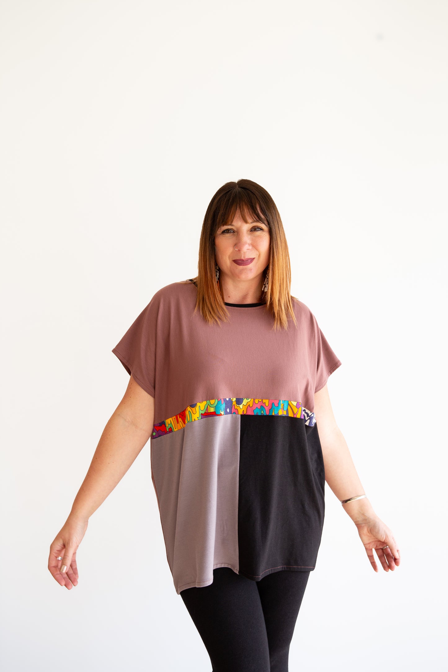 Zero Waste -Leila Tunic -Rosewood -B