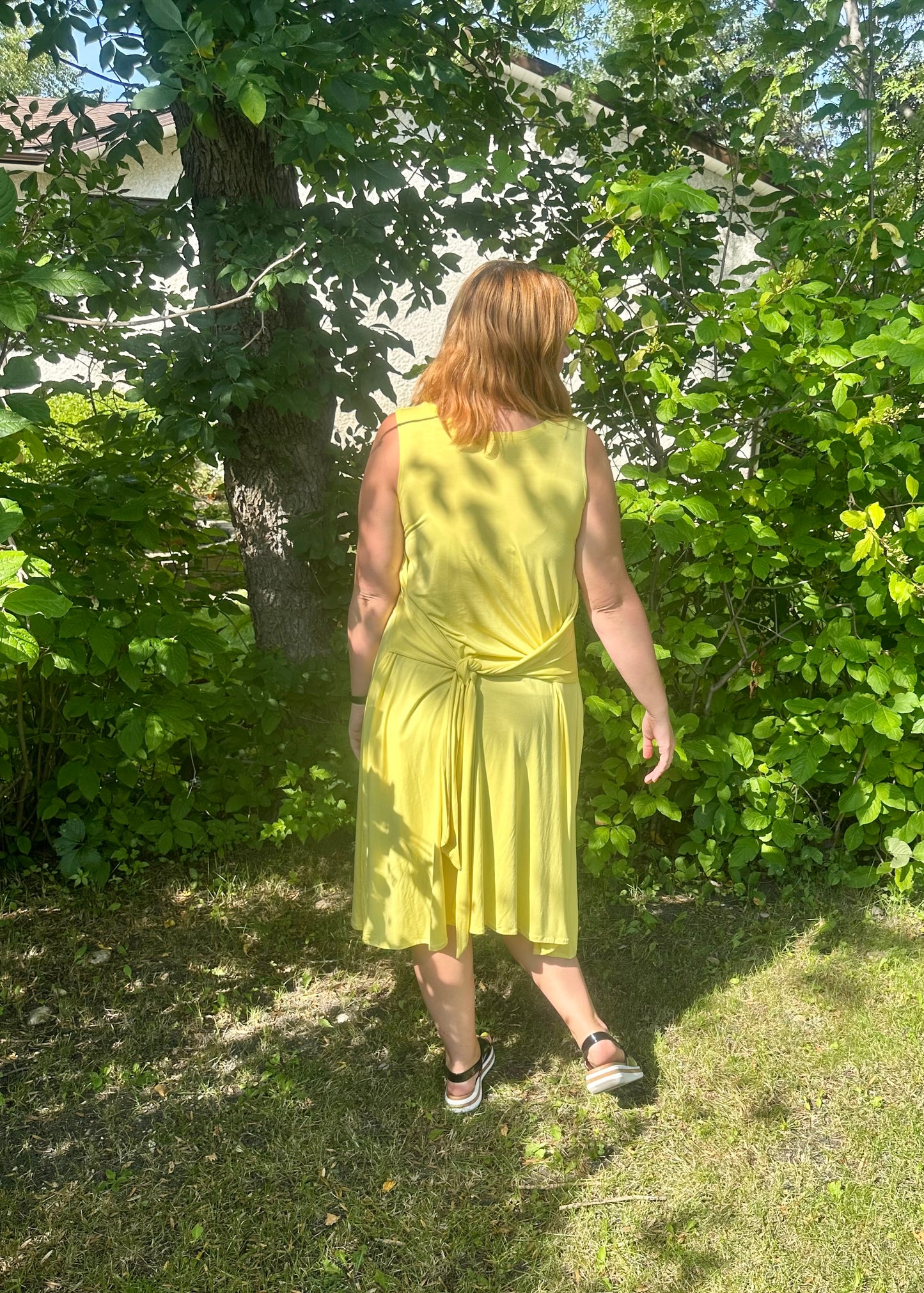 Sample -Laura Reversible Dress -yellow