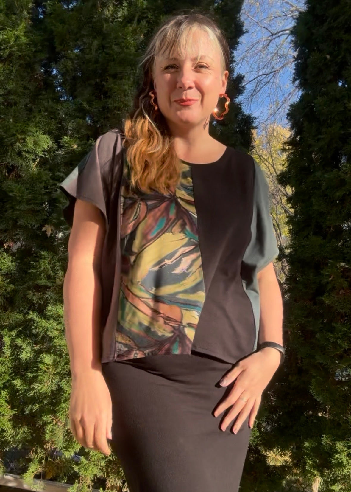Zero Waste Nita Boxy Top -Fall