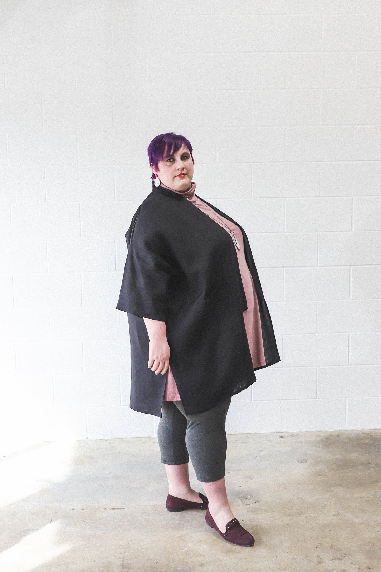 Custom -Eva Jacket -Black Linen