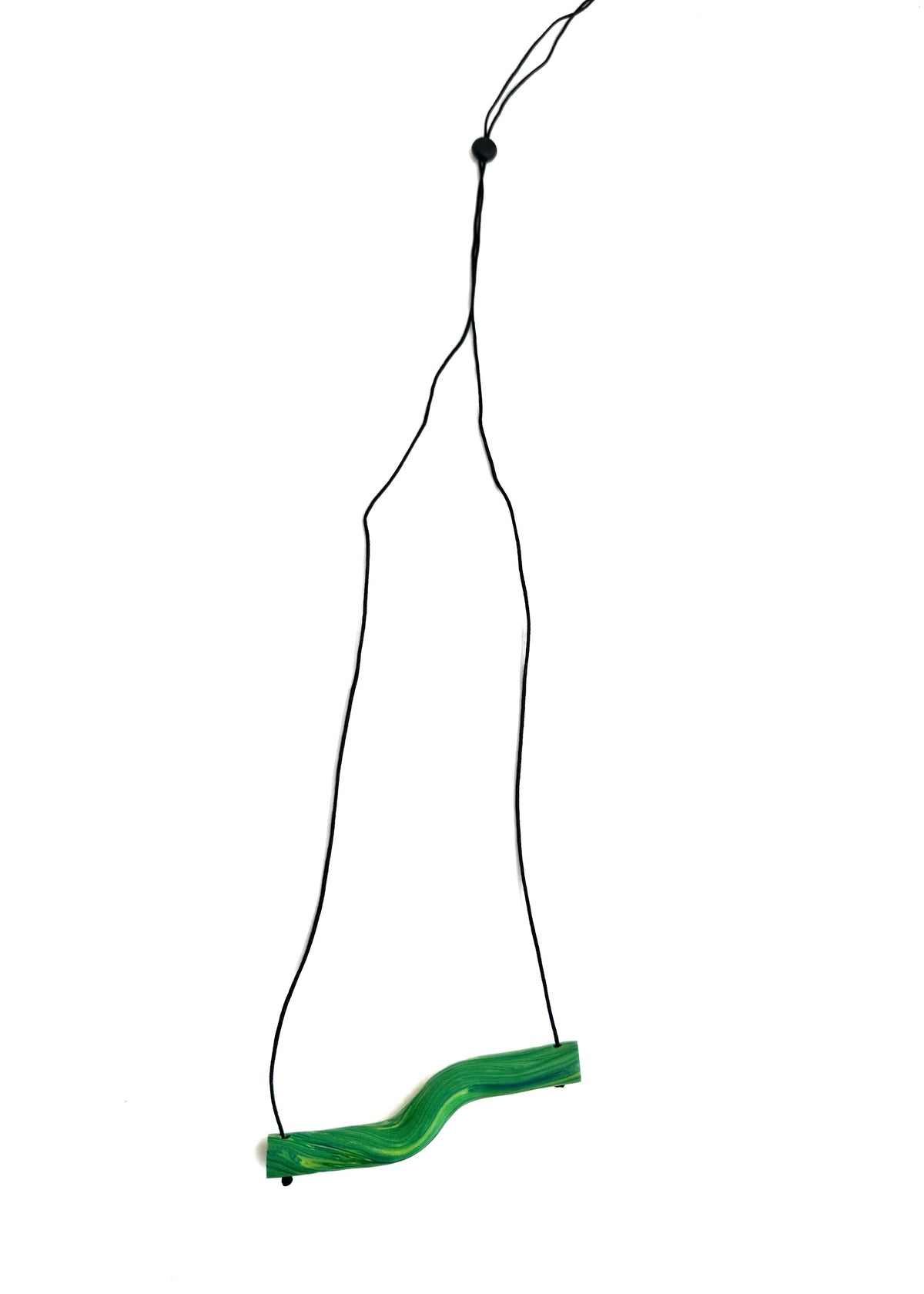 Bare-No-Tools -Necklace *Baby Step *Green Swirl