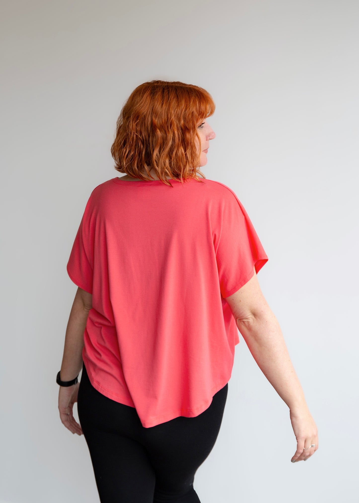 Nita Boxy Top -Hot Pink