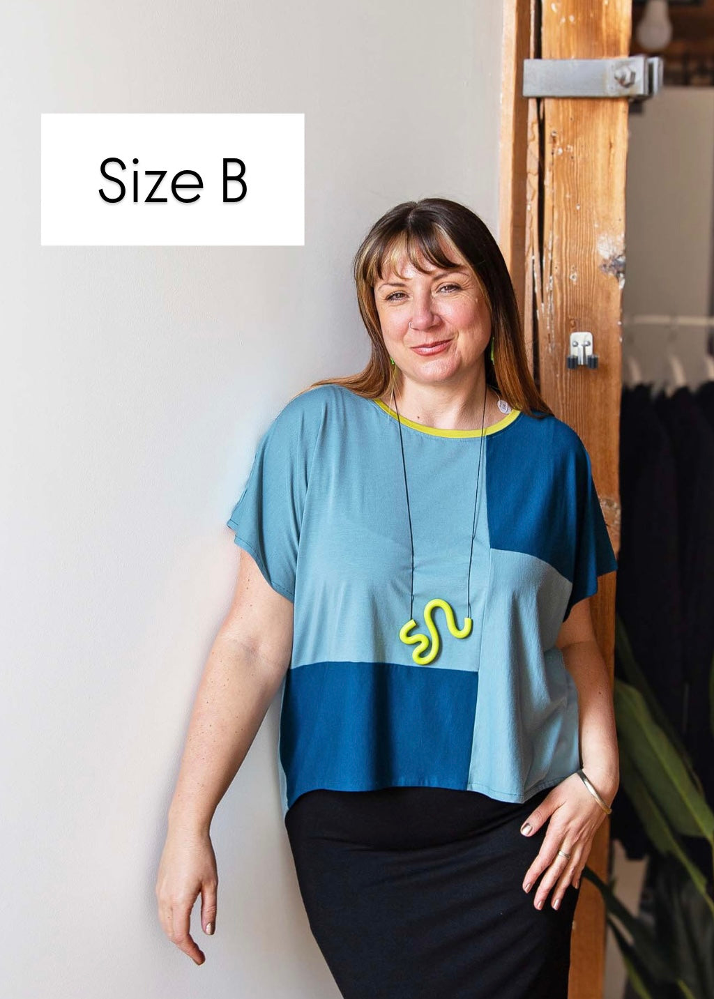 Zero Waste Nita Boxy Top -Blues