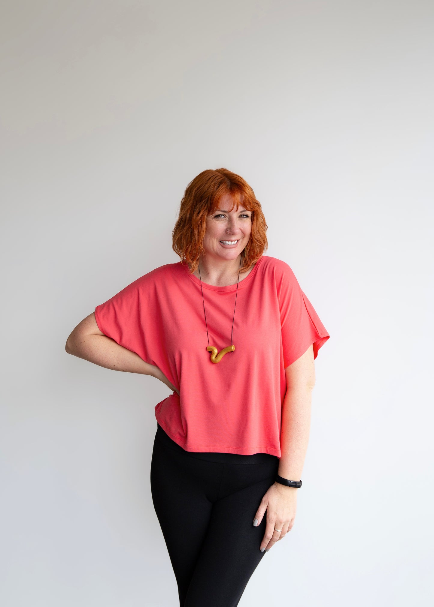 Nita Boxy Top -Hot Pink
