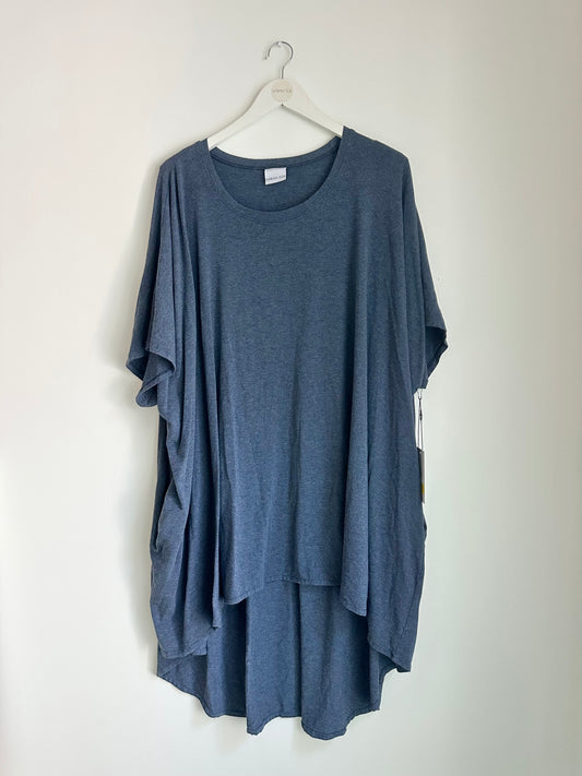 PreLoved -Lizzy Long Tunic Top -Denim