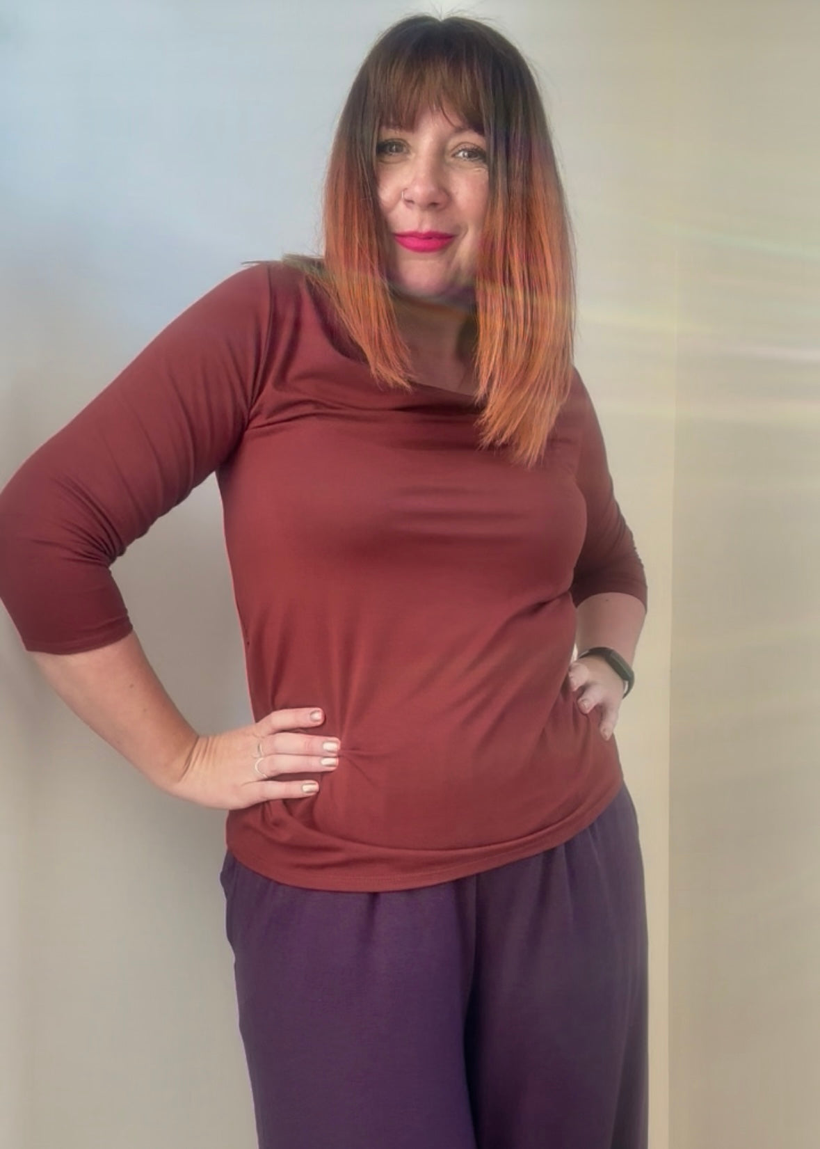 Candace Cowl Neck Top