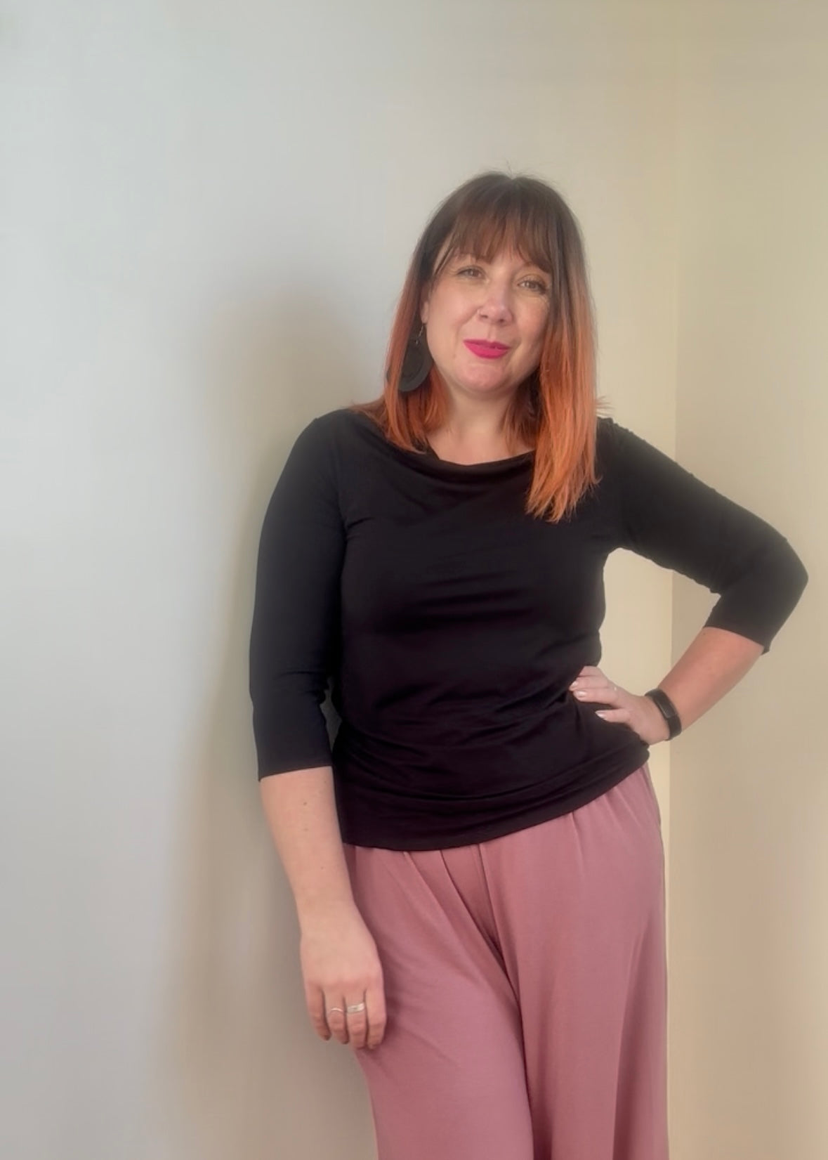 Candace Cowl Neck Top