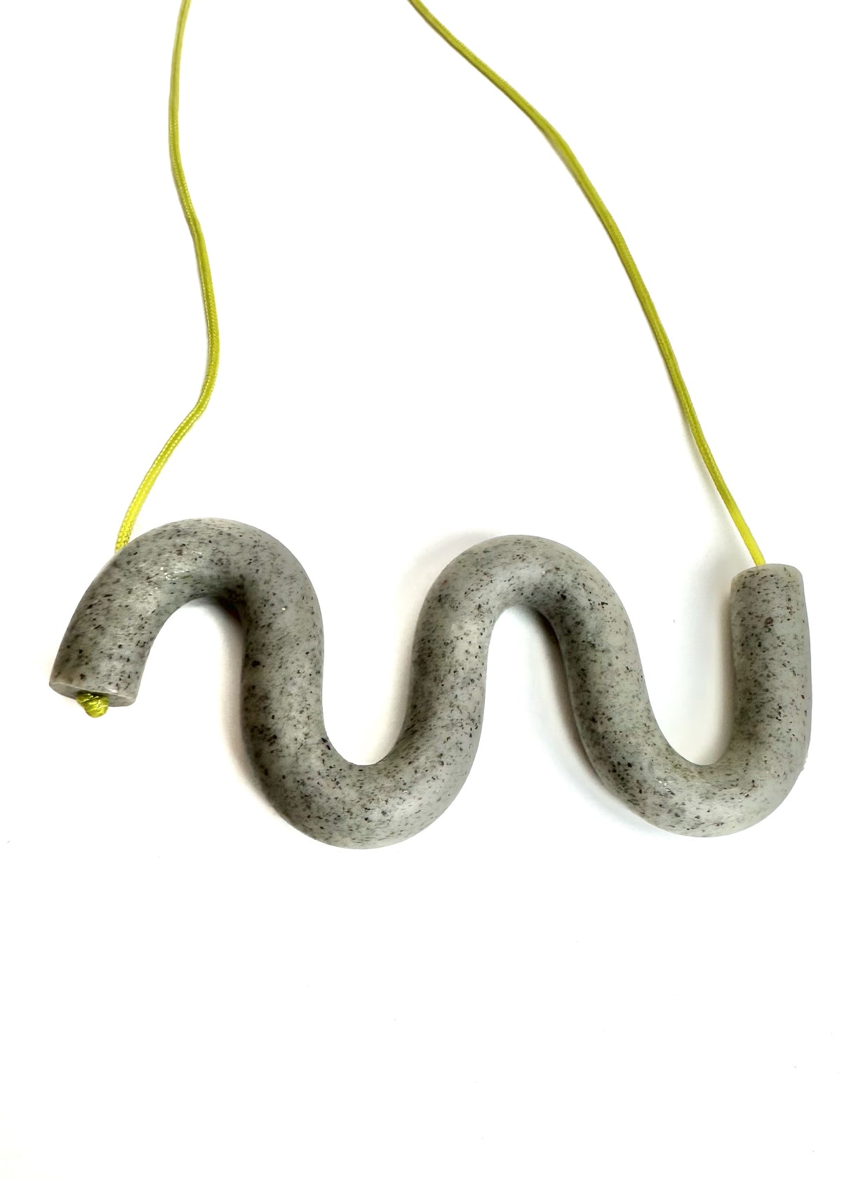 Bare-No-Tools -Wave Necklace -Grey Fleck