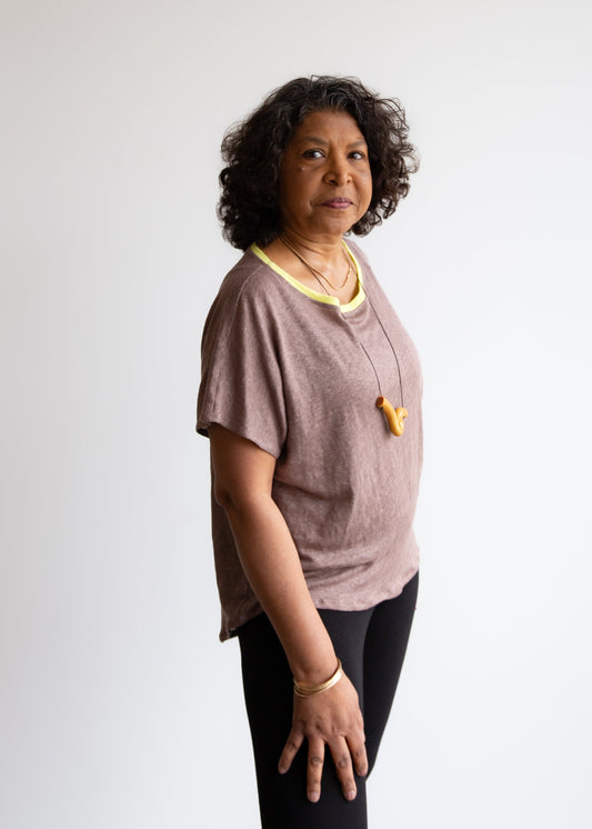 Linen Nita Boxy Top
