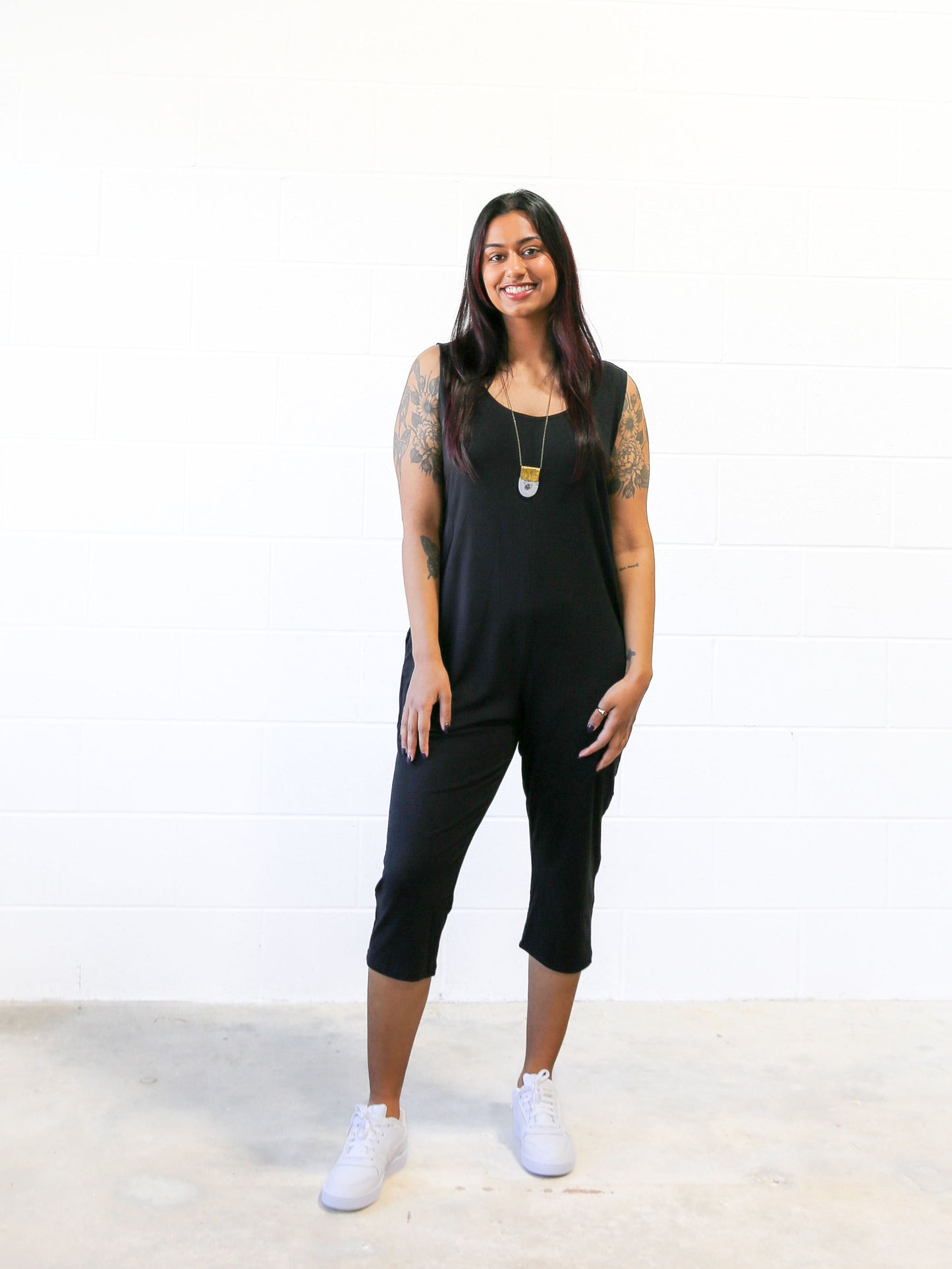 Kim Capri Jumpsuit -Black