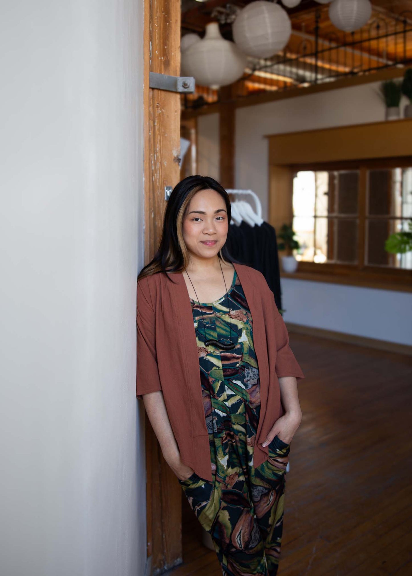 Kim Capri Jumpsuit -Botanica Print