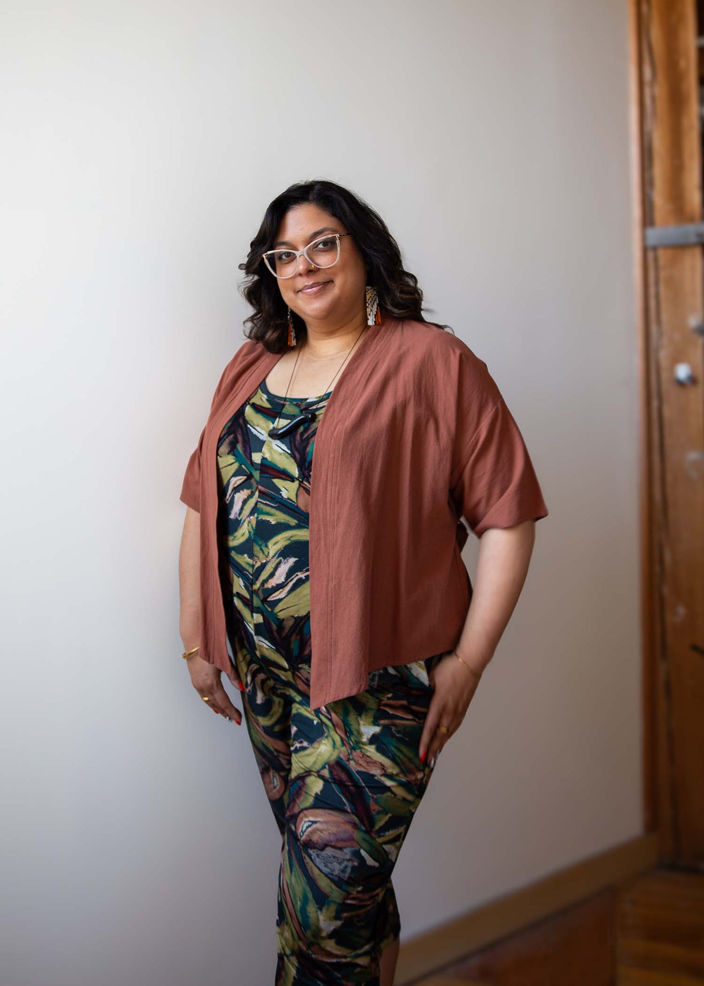 Kim Capri Jumpsuit -Botanica Print
