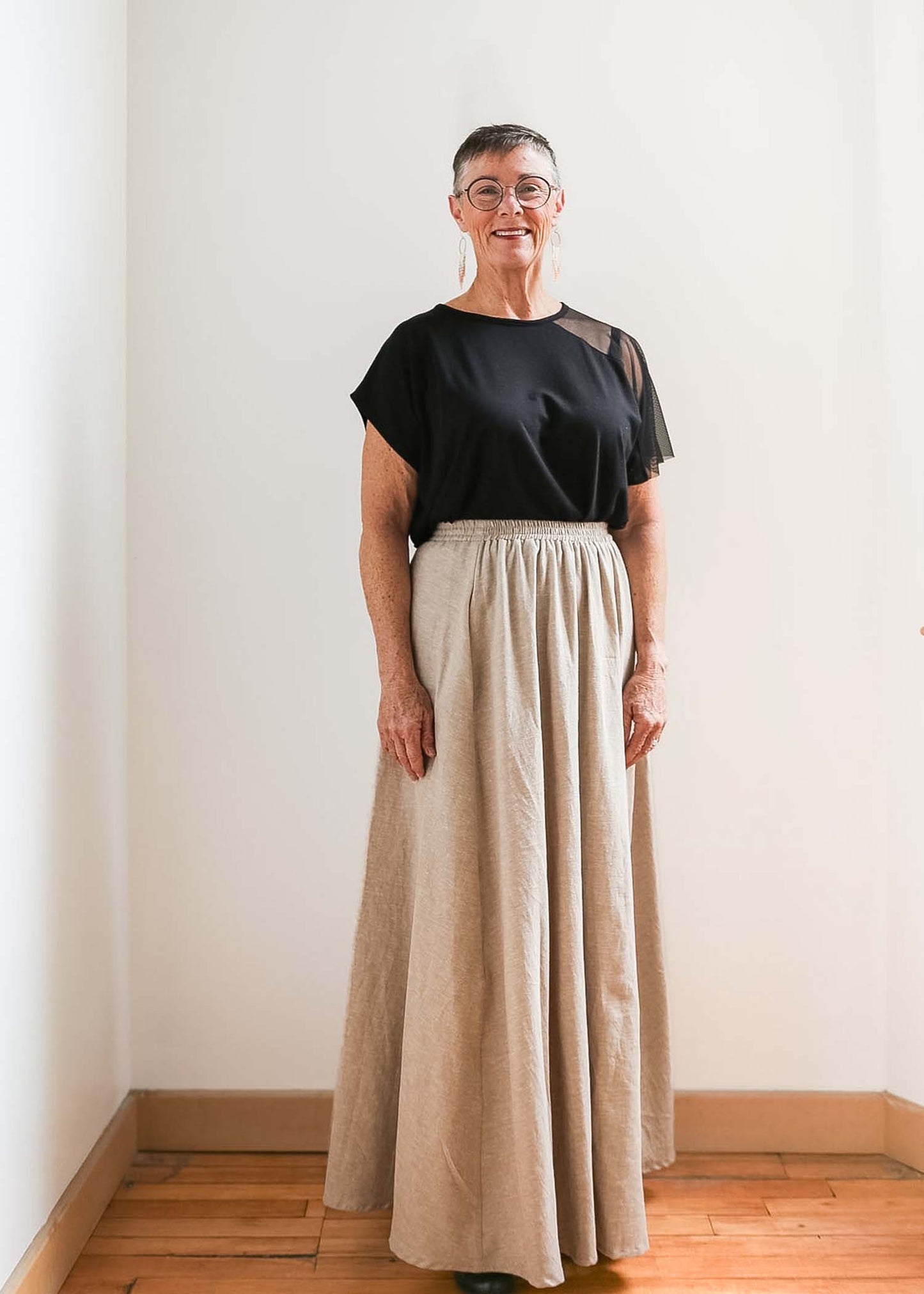 Lesley Long Skirt -Hemp -Pacifica or Sand