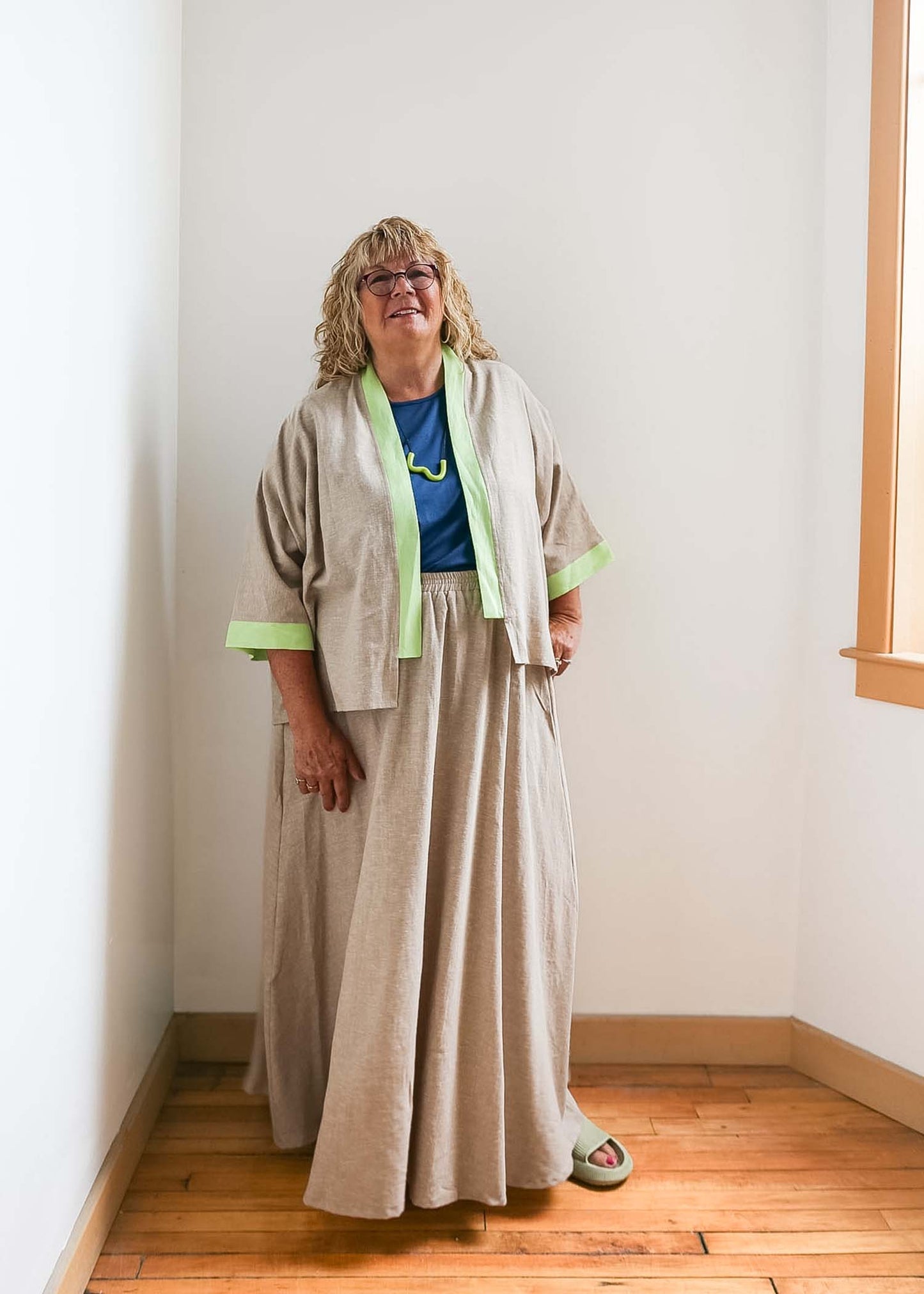 Lesley Long Skirt -Hemp -Pacifica or Sand