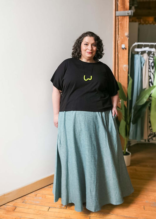 Lesley Long Skirt -Hemp -Pacifica -D