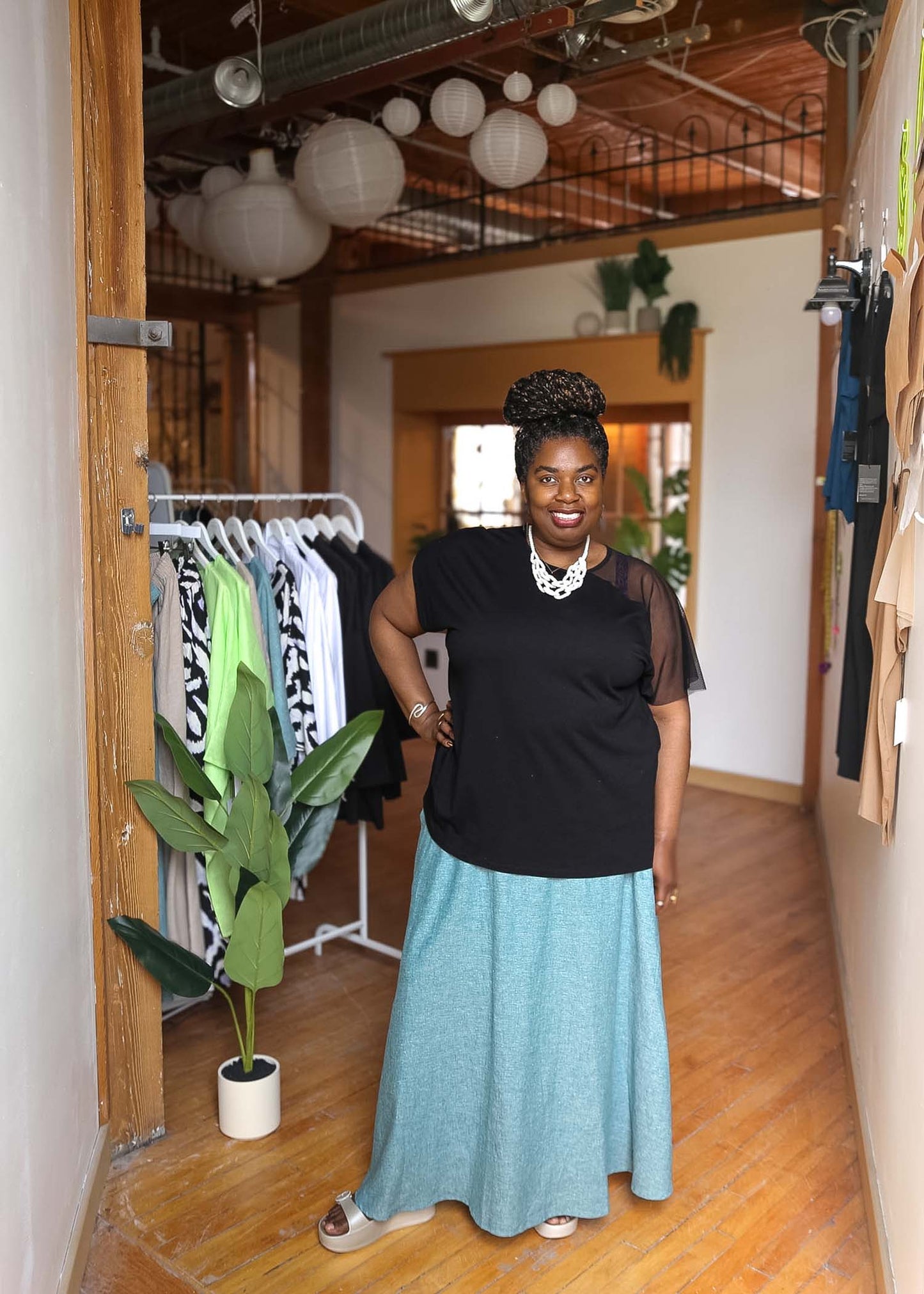 Lesley Long Skirt -Hemp -Pacifica or Sand