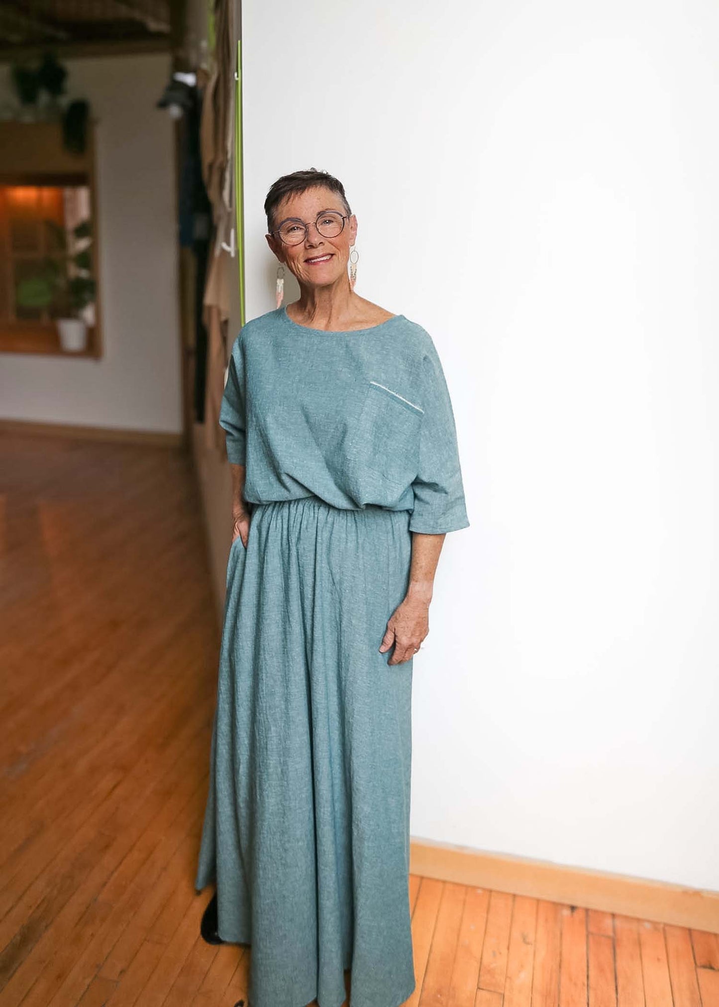 Lesley Long Skirt -Hemp -Pacifica or Sand