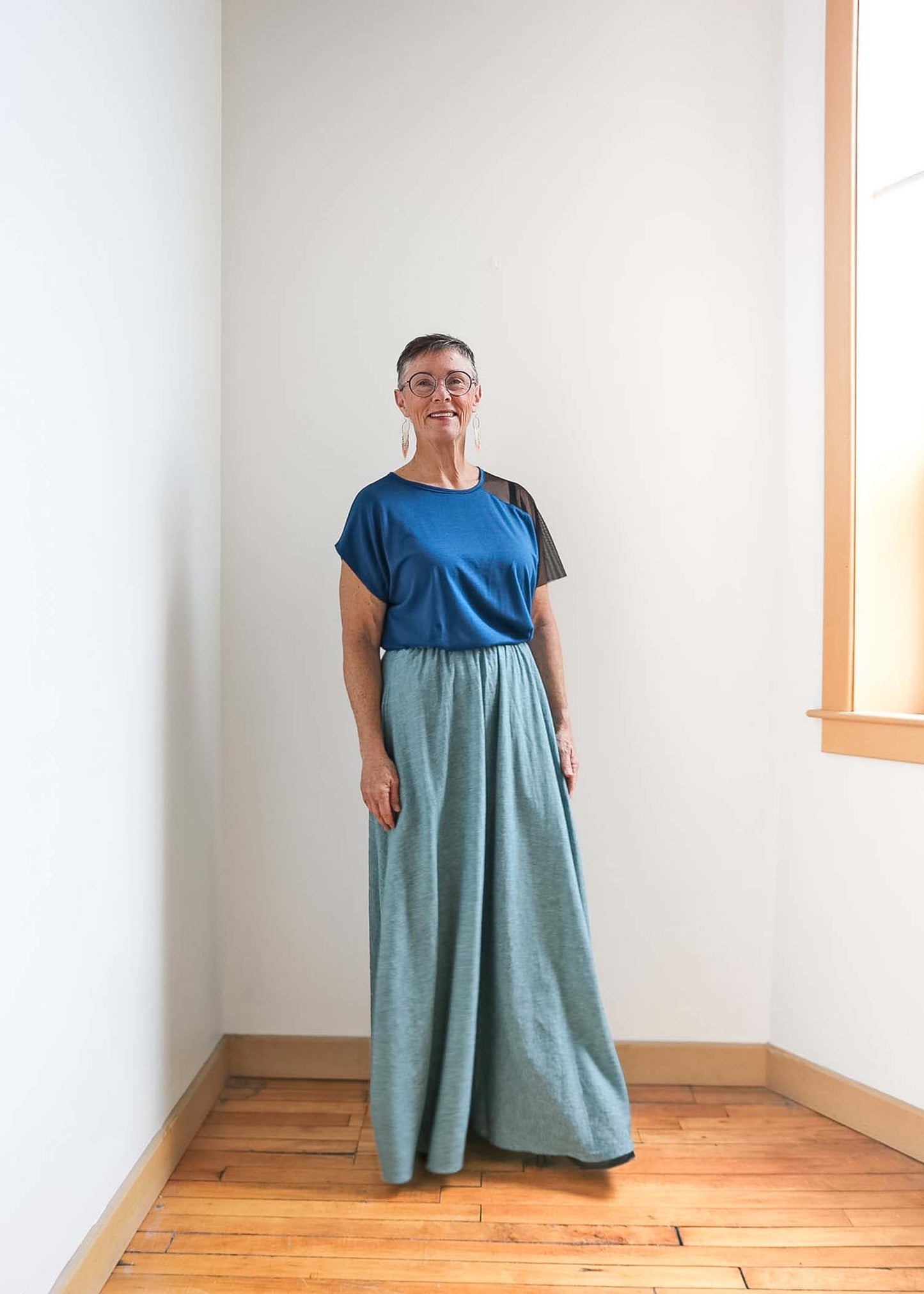 Lesley Long Skirt -Hemp -Pacifica or Sand