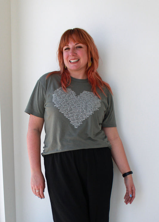 Pretty Project T-Shirt  -Sage Green