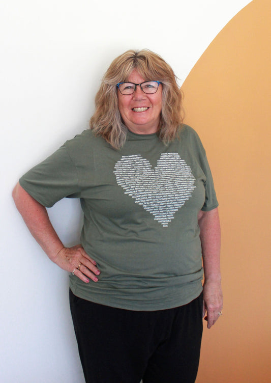 Pretty Project T-Shirt  -Sage Green