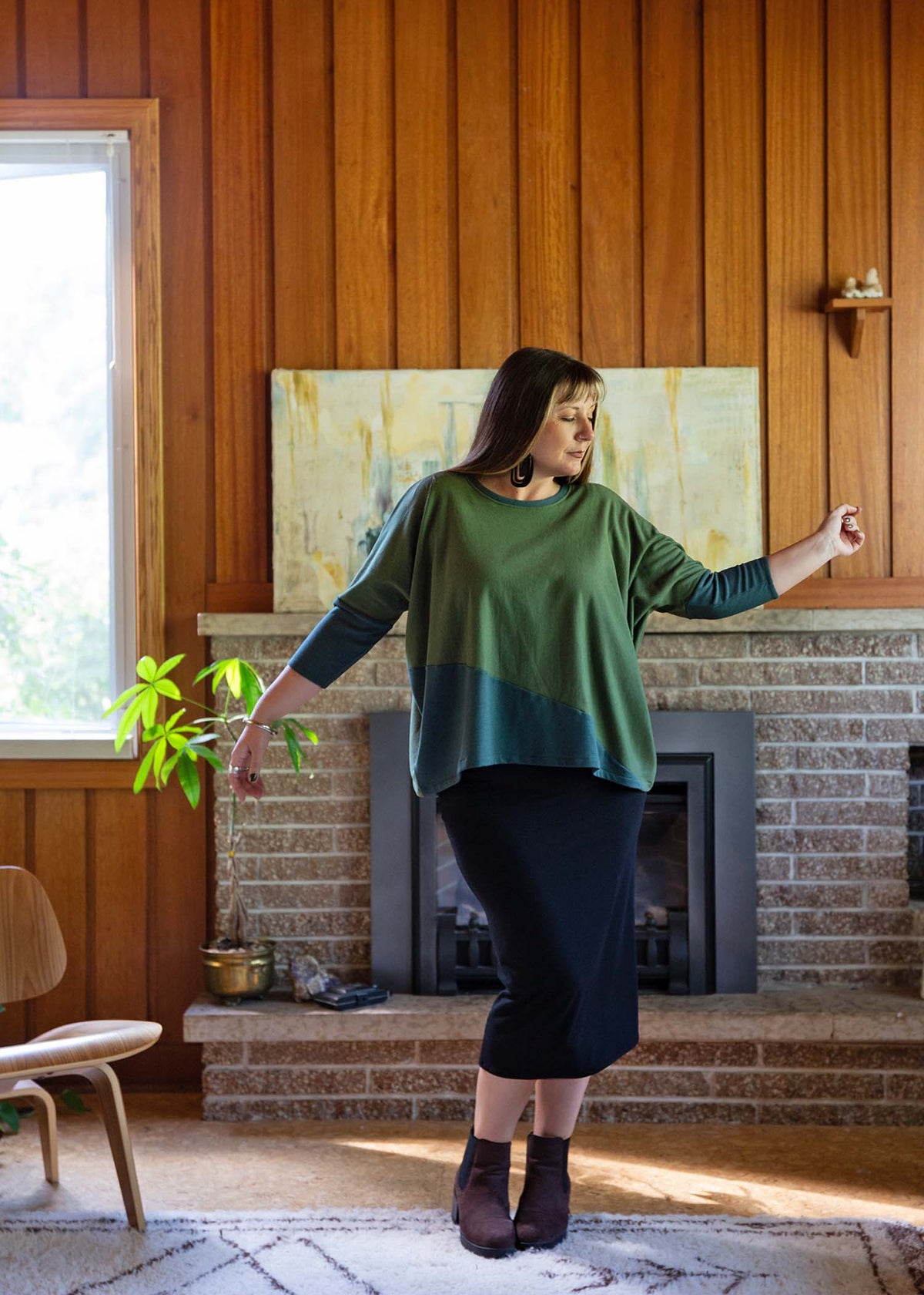 Elise Boxy Sweater -Zero Waste