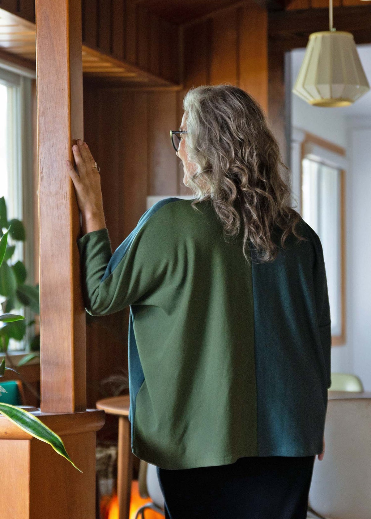 Elise Boxy Sweater -Split -Zero Waste