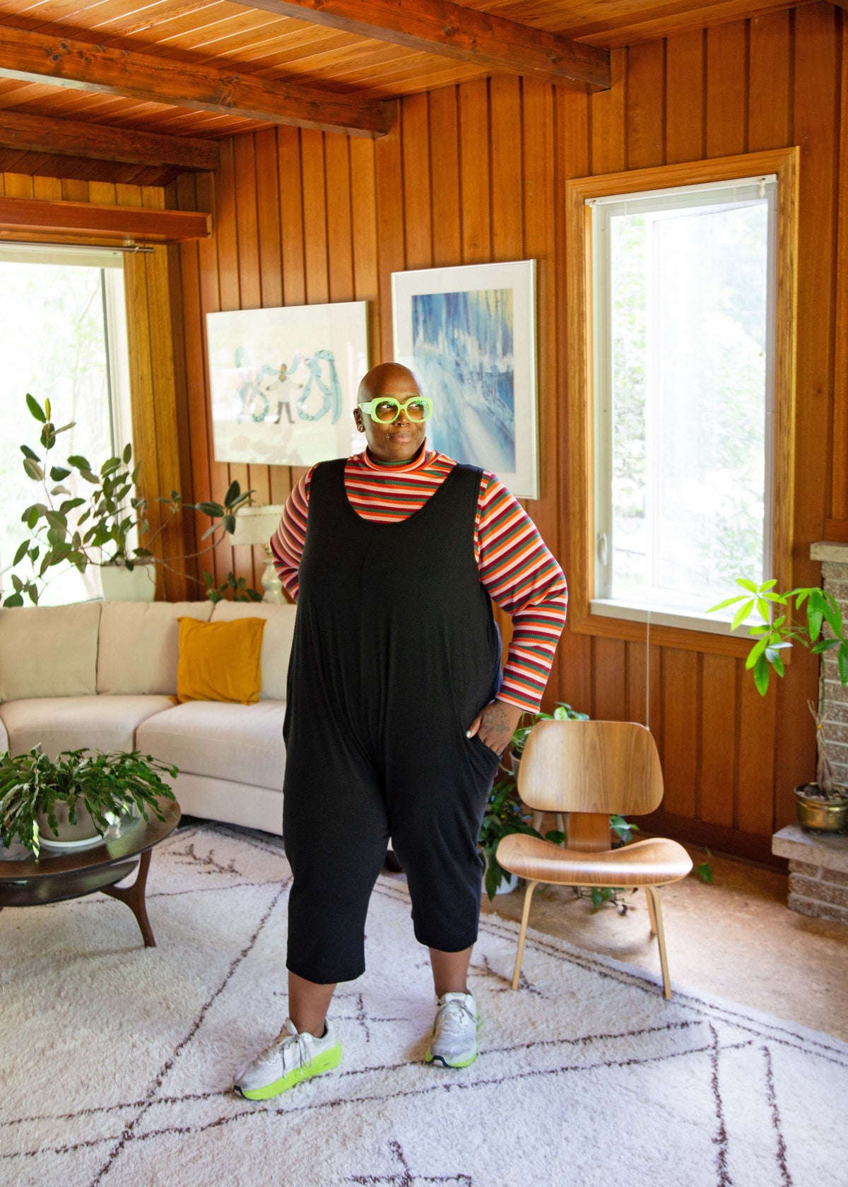 Nedra Turtleneck -Retro Stripe