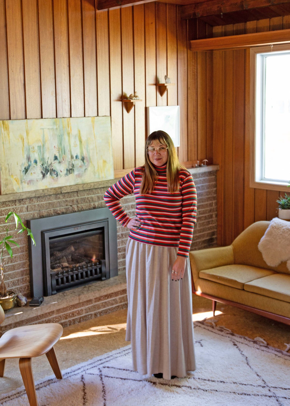 Lesley Long Skirt -Hemp -Sand