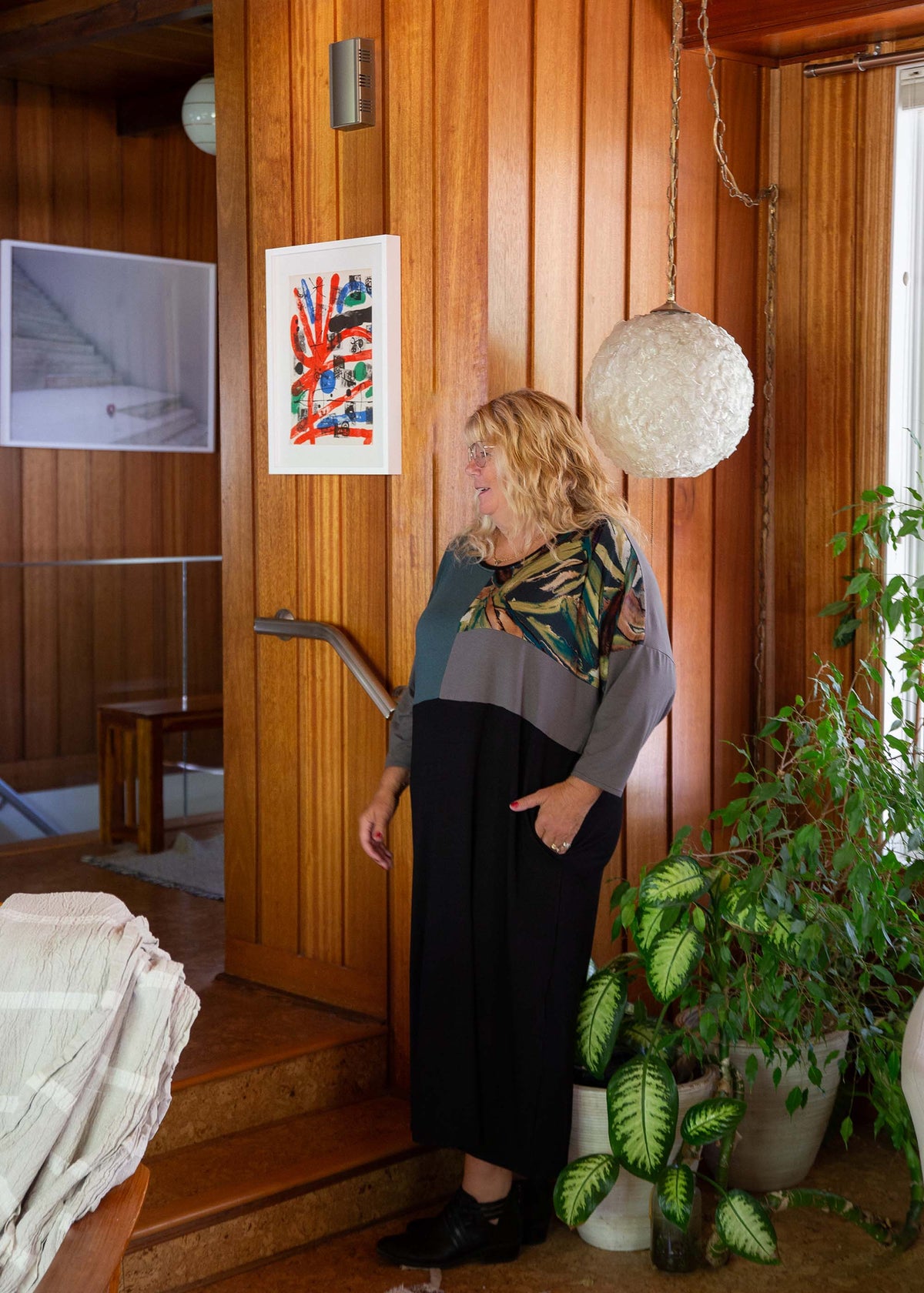 Monique Dress -Colour Blocked Zero Waste