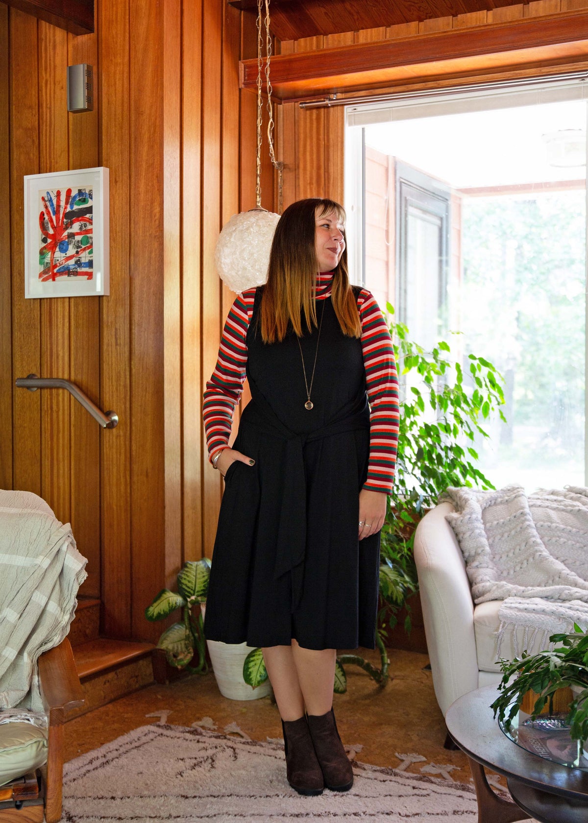 Nedra Turtleneck -Retro Stripe