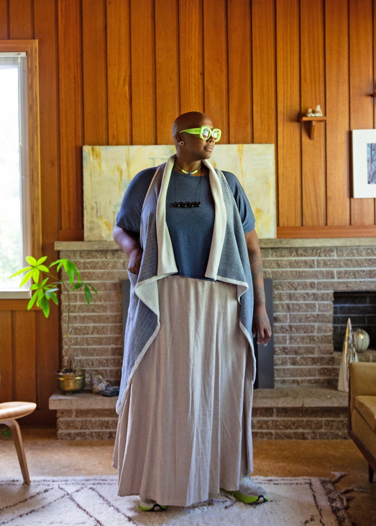 Lesley Long Skirt -Hemp -Sand
