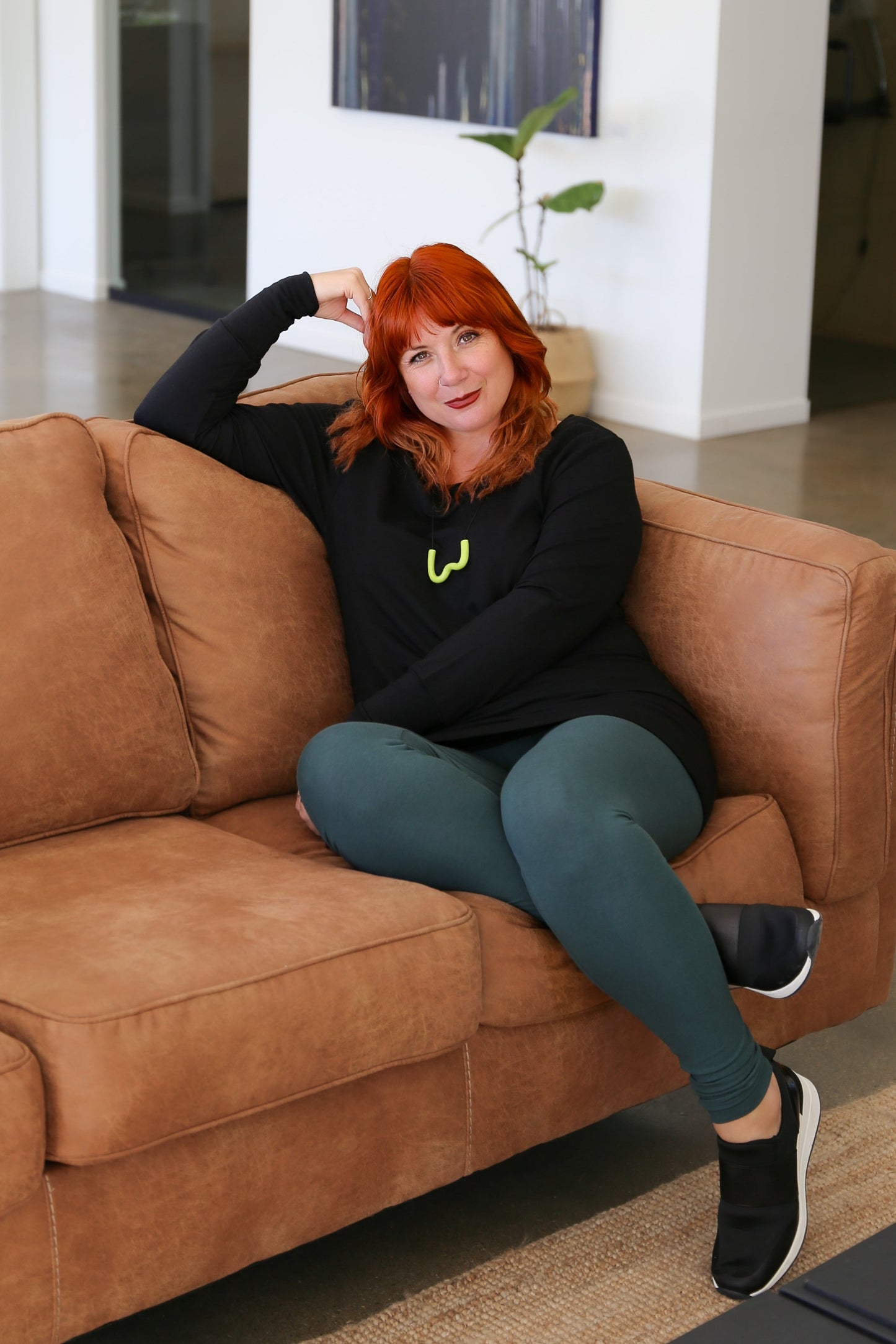 Lily Leggings -Full Length -Pine