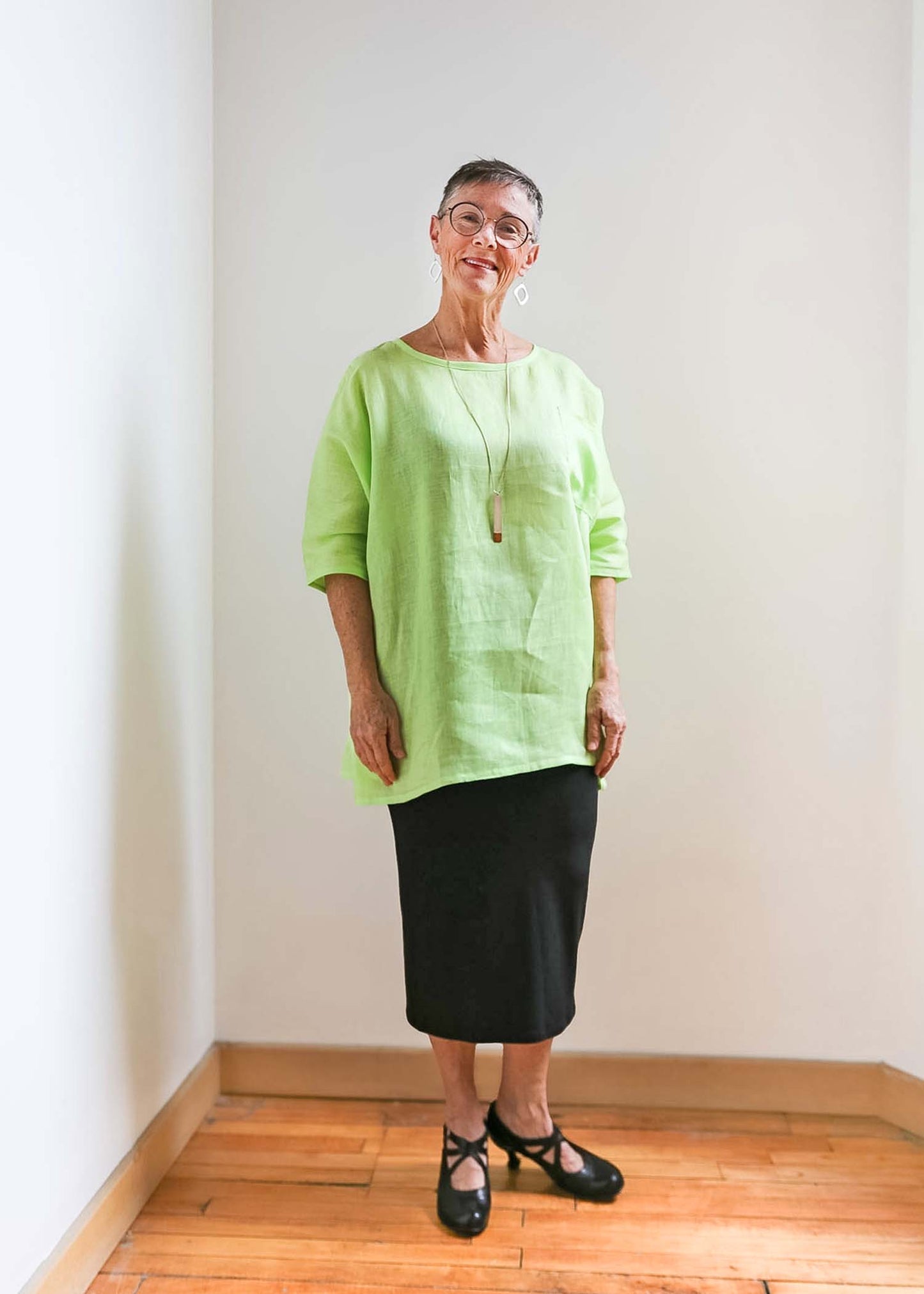 Sandy Tunic -Linen -Lime
