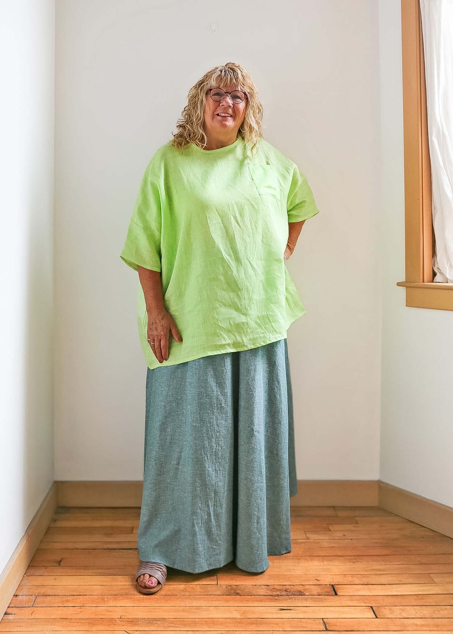 Sandy Tunic -Linen -Lime