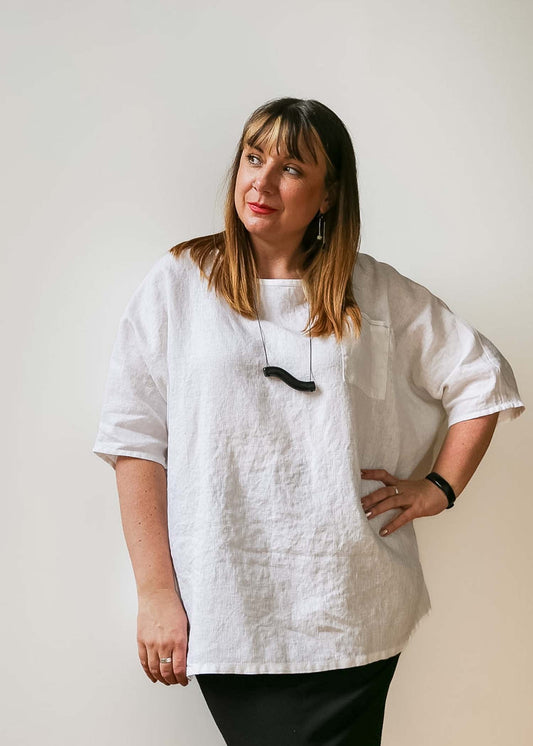 Sandy Tunic -Linen -White