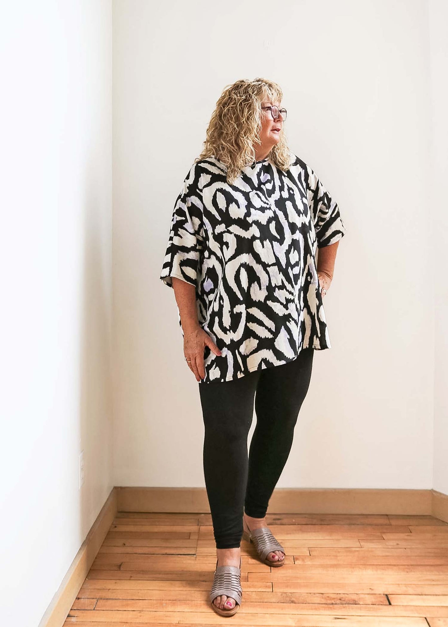Sandy Tunic -Linen Blend -Print