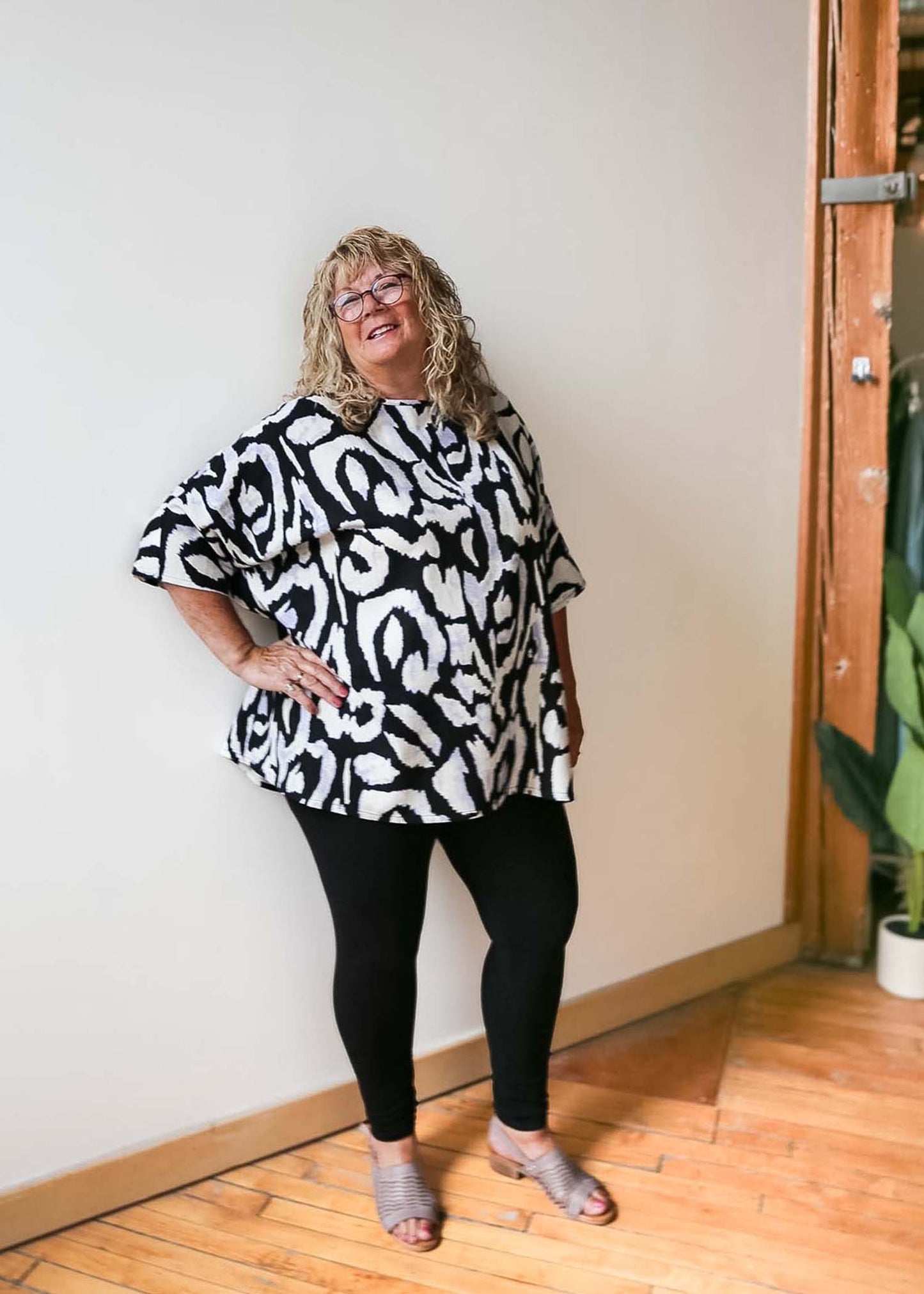 Sandy Tunic -Linen Blend -Print