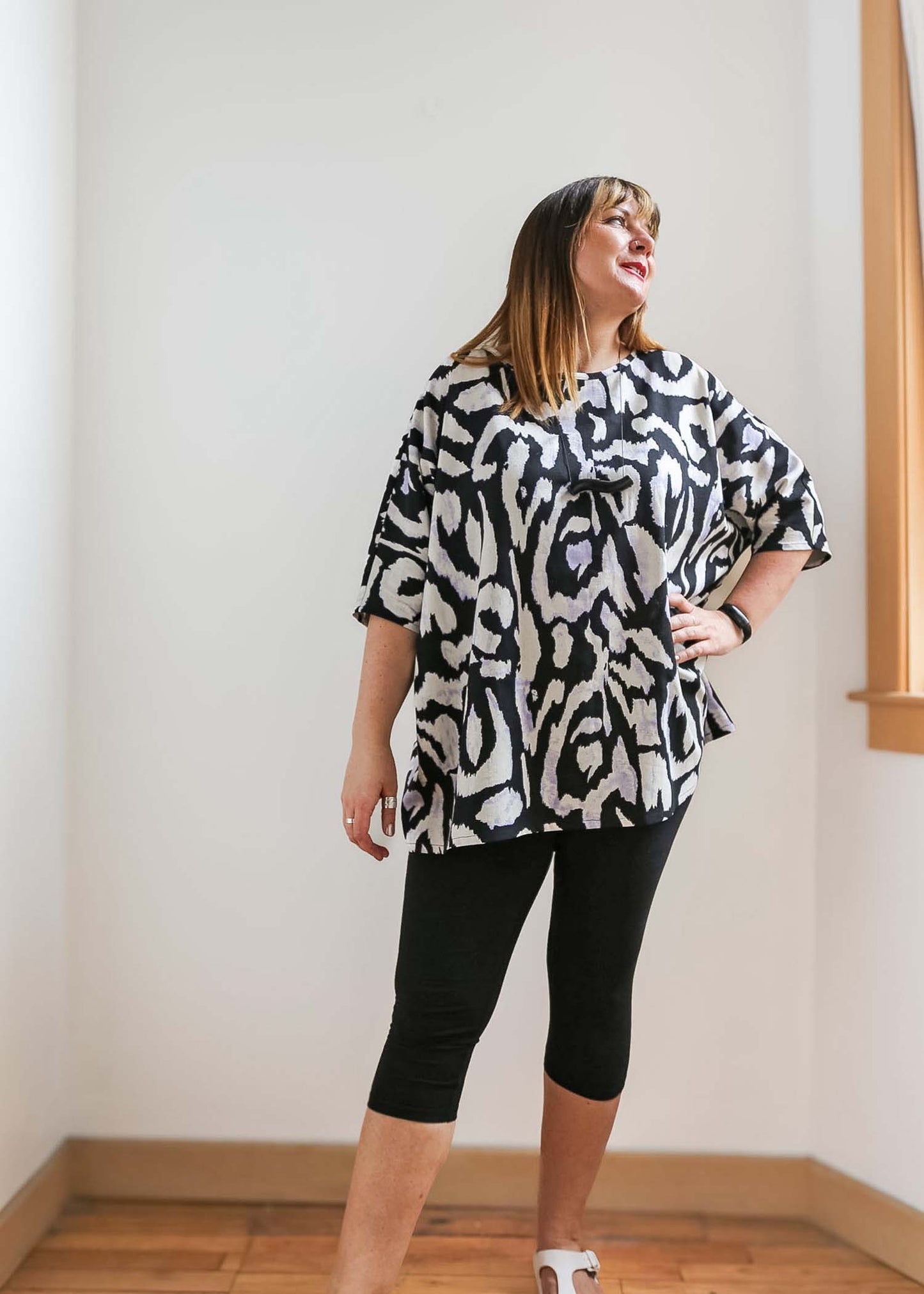 Sandy Tunic -Linen Blend -Print
