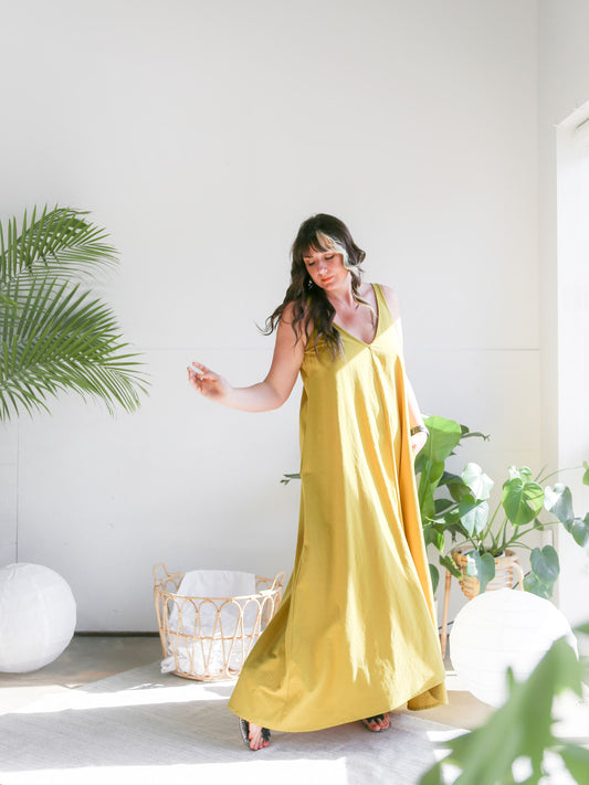 Custom V-Neck Dress