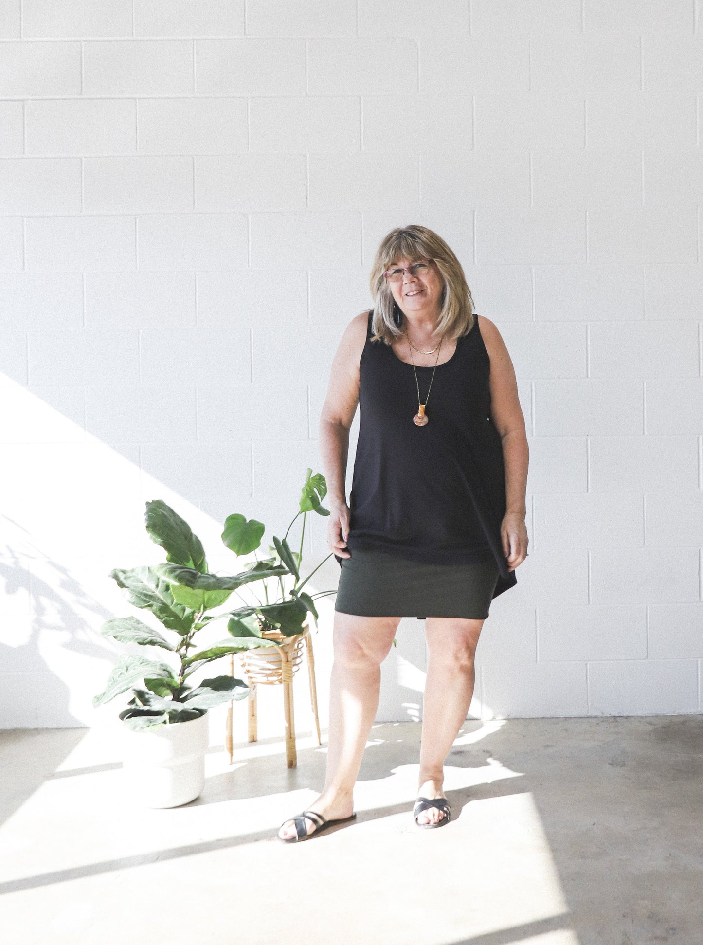 Doren Pegged Skirt -Black & Forest