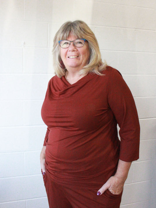 Candace Cowl Neck Top