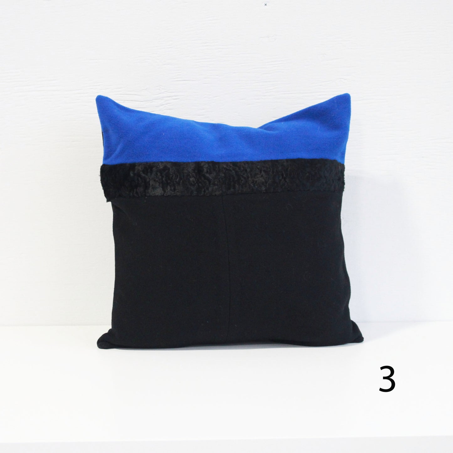 Upcycled Pillow Covers - Blue and Forest Green