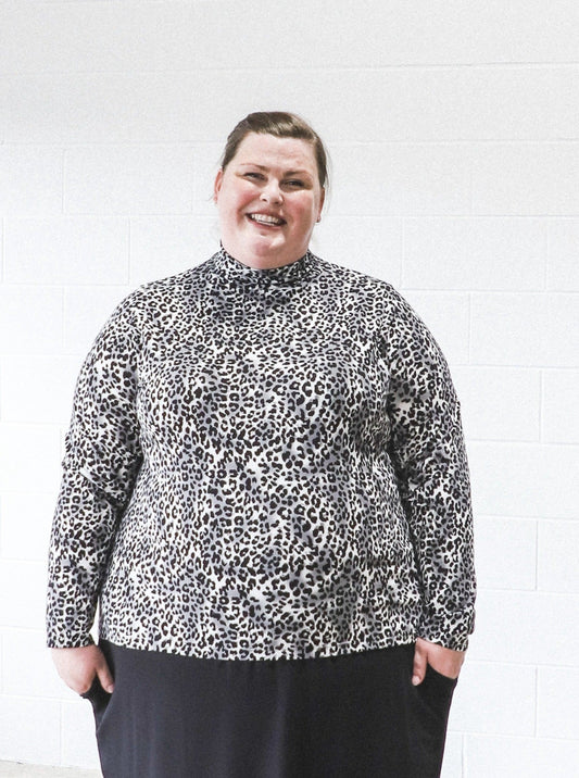 Nedra Turtleneck -Leopard