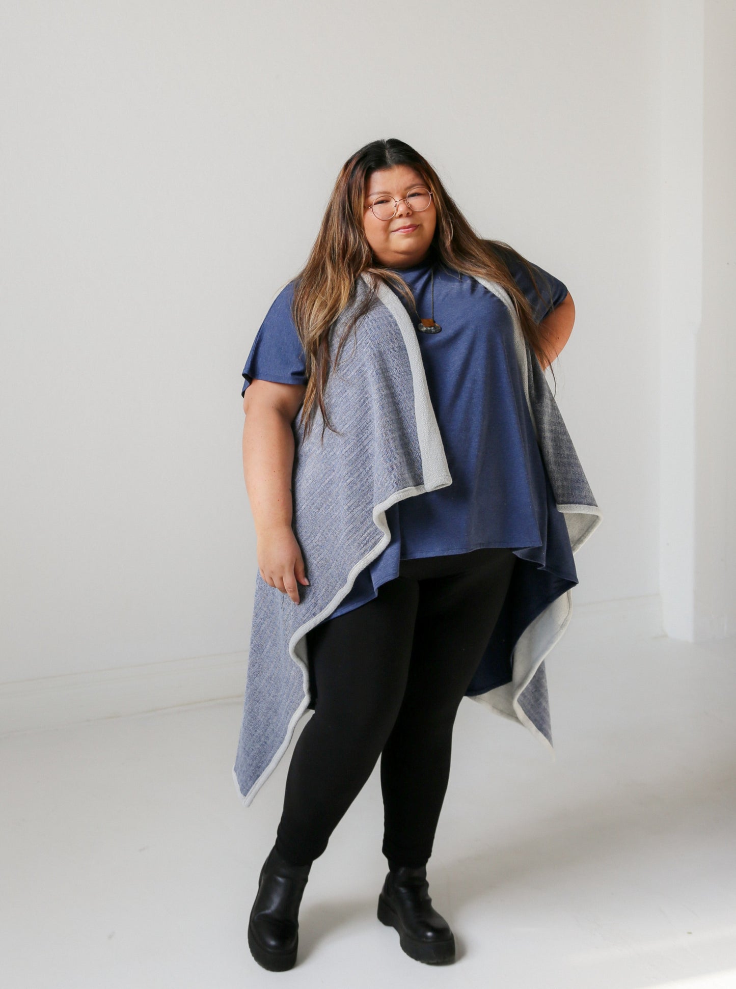 Herringbone Long Vest