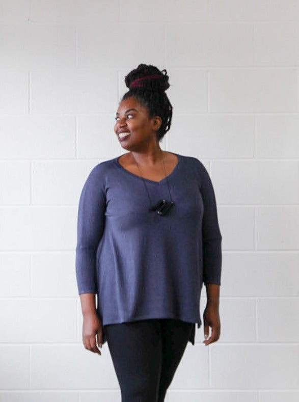 Amanda V-Neck Boxy Sweater