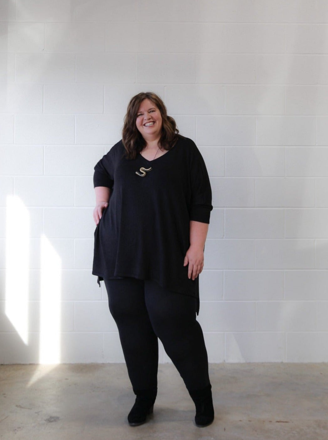 Amanda V-Neck Boxy Sweater