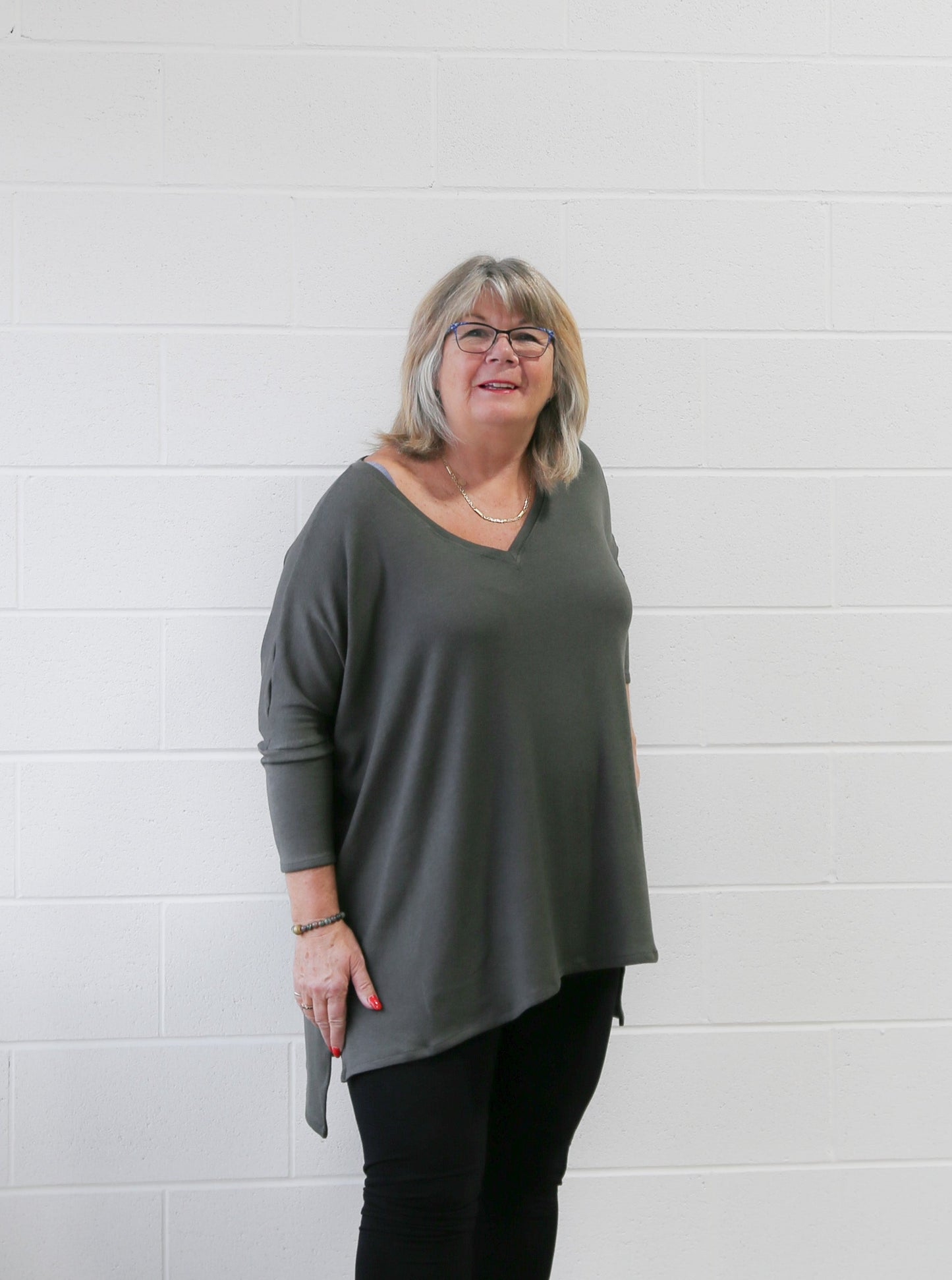 Amanda V-Neck Boxy Sweater